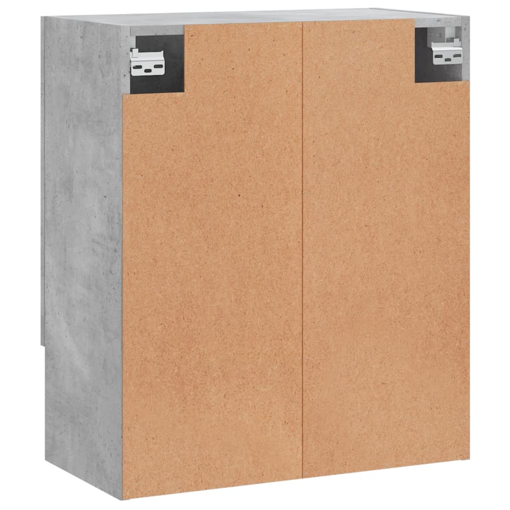 vidaXL Wandschrank Betongrau 60x31x70 cm Holzwerkstoff