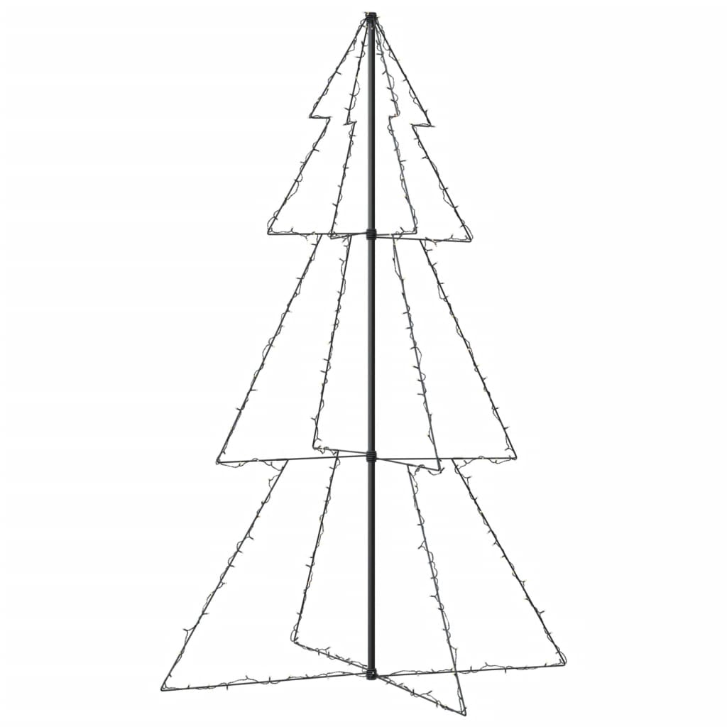 vidaXL Weihnachtsbaum in Kegelform 240 LEDs Indoor Outdoor 118x180 cm