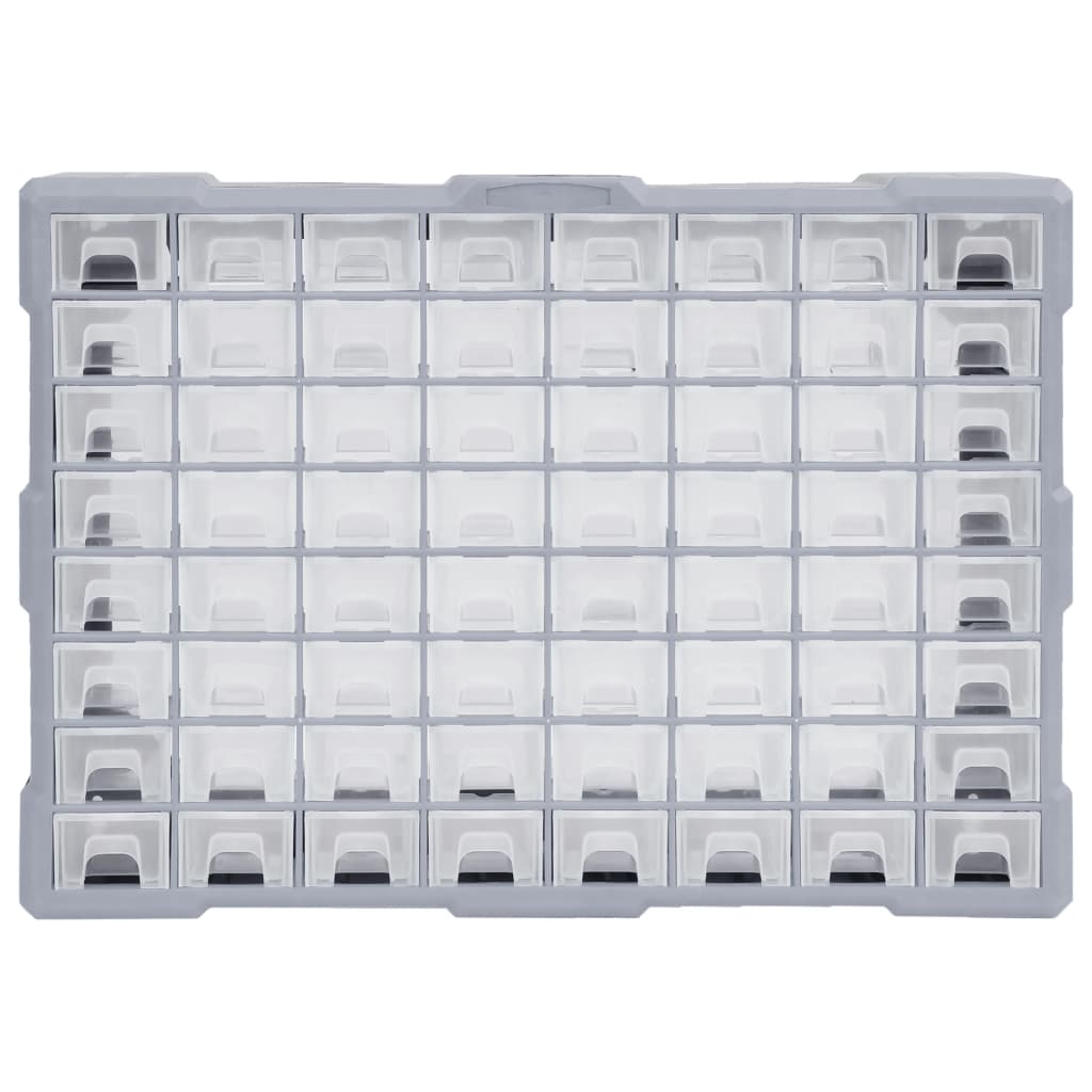 vidaXL Multi-Schubladen-Organizer mit 64 Schubladen 52x16x37,5 cm