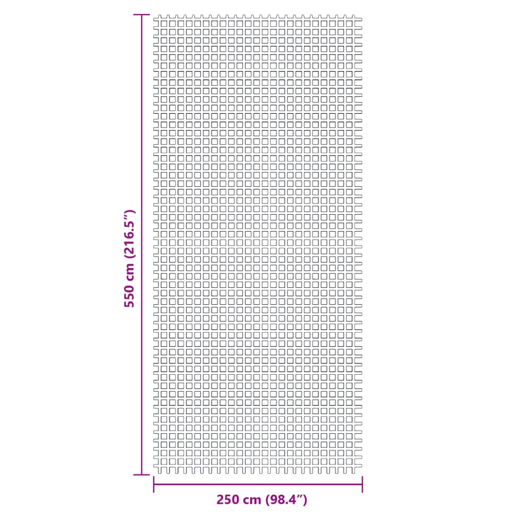 vidaXL Campingteppich Grün 5,5x2,5 m