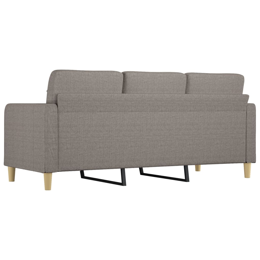 vidaXL 3-Sitzer-Sofa Taupe 180 cm Stoff