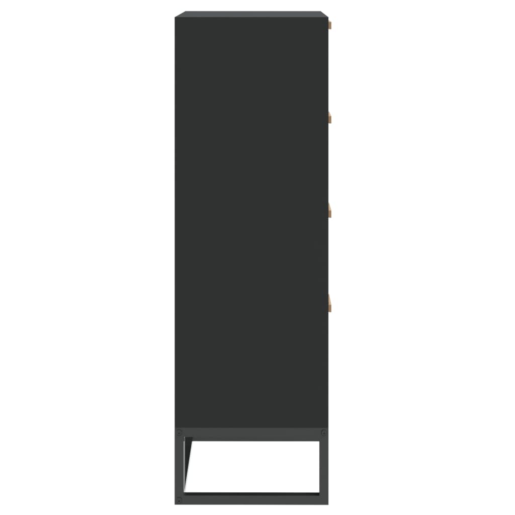 vidaXL Highboard Schwarz 40x30x95 cm Holzwerkstoff