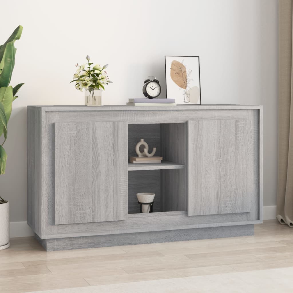 vidaXL Sideboard Grau Sonoma 102x35x60 cm Holzwerkstoff