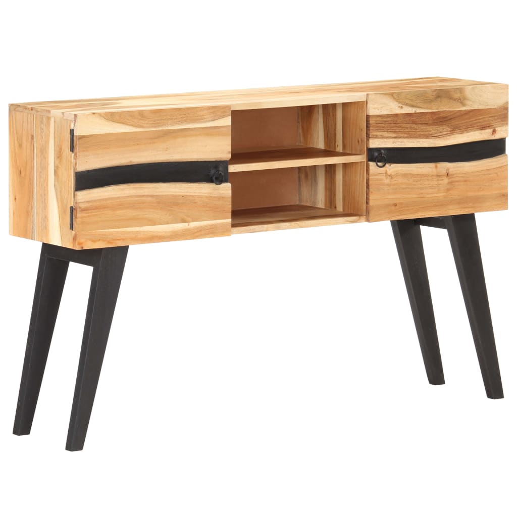 vidaXL Sideboard 120x30x75 cm Akazie Massivholz