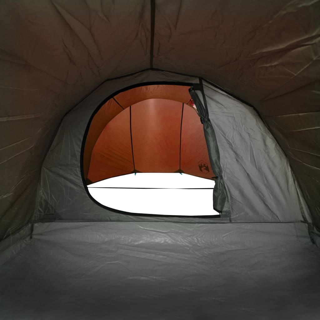 vidaXL Tunnelzelt 4 Personen Orange Wasserdicht