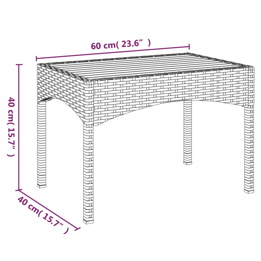 vidaXL 3-tlg. Garten-Lounge-Set mit Kissen Grau Poly Rattan