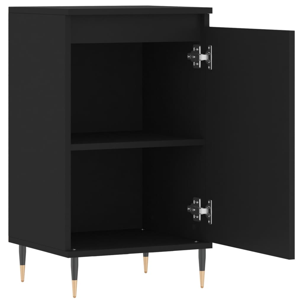 vidaXL Sideboard Schwarz 40x35x70 cm Holzwerkstoff