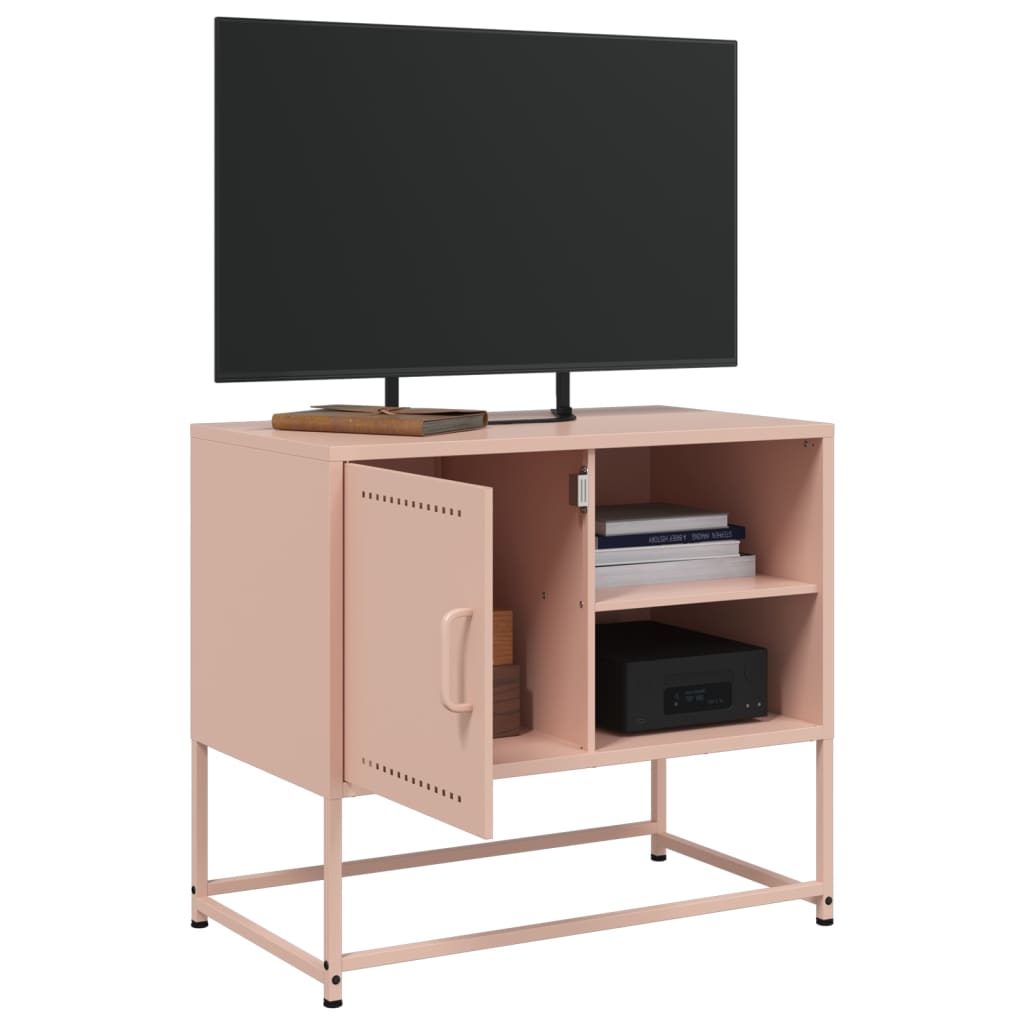 vidaXL TV-Schrank Rosa 68x39x60,5 cm Stahl