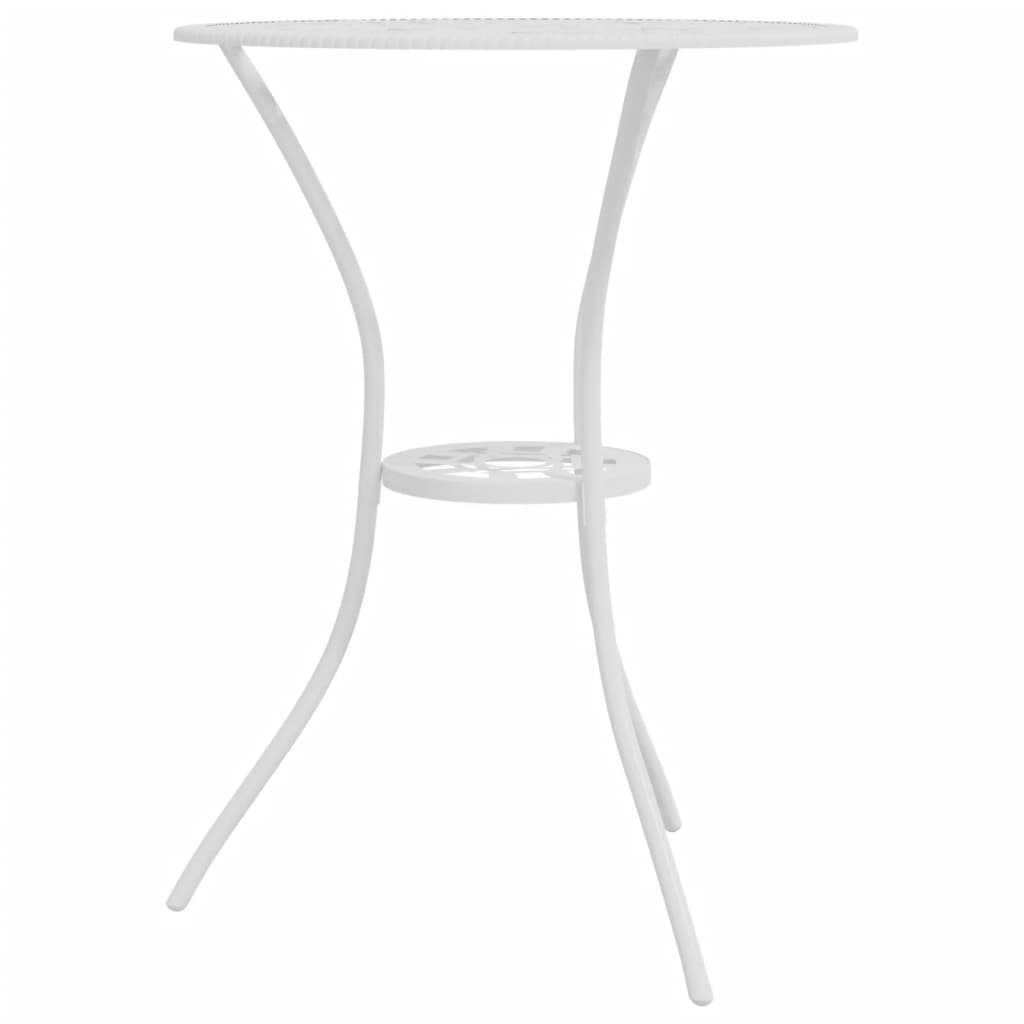 vidaXL 3-tlg. Bistro-Set Aluminiumguss Weiß