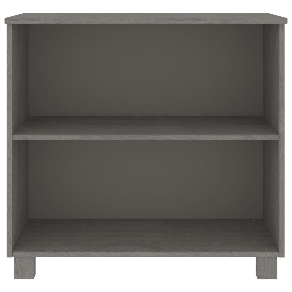 vidaXL Sideboard HAMAR Hellgrau 85x35x80 cm Massivholz Kiefer