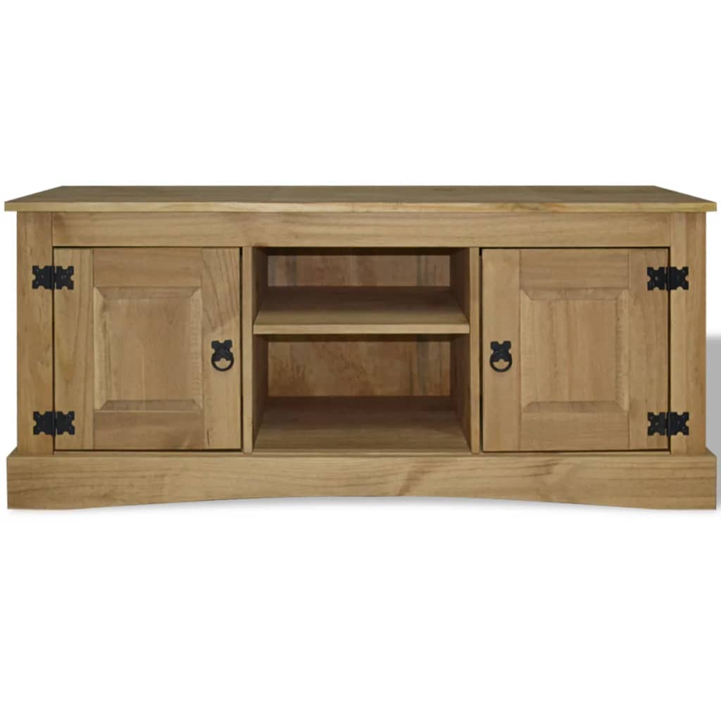 vidaXL TV-Schrank Mexiko-Stil Kiefernholz 120x40x52 cm