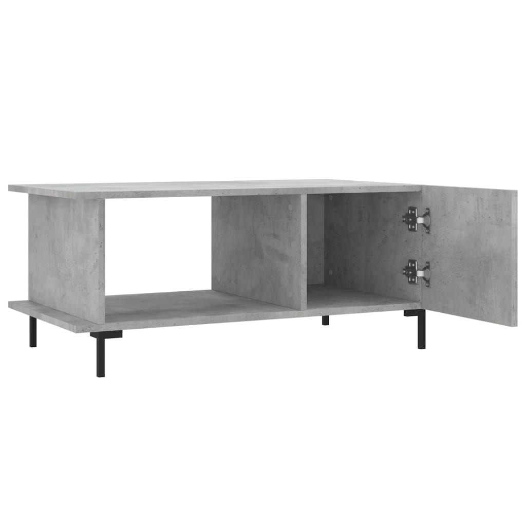 vidaXL Couchtisch Betongrau 90x50x40 cm Holzwerkstoff