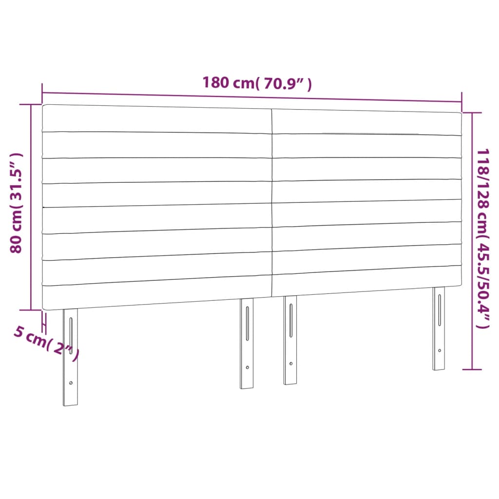 vidaXL Kopfteile 4 Stk. Dunkelblau 90x5x78/88 cm Samt