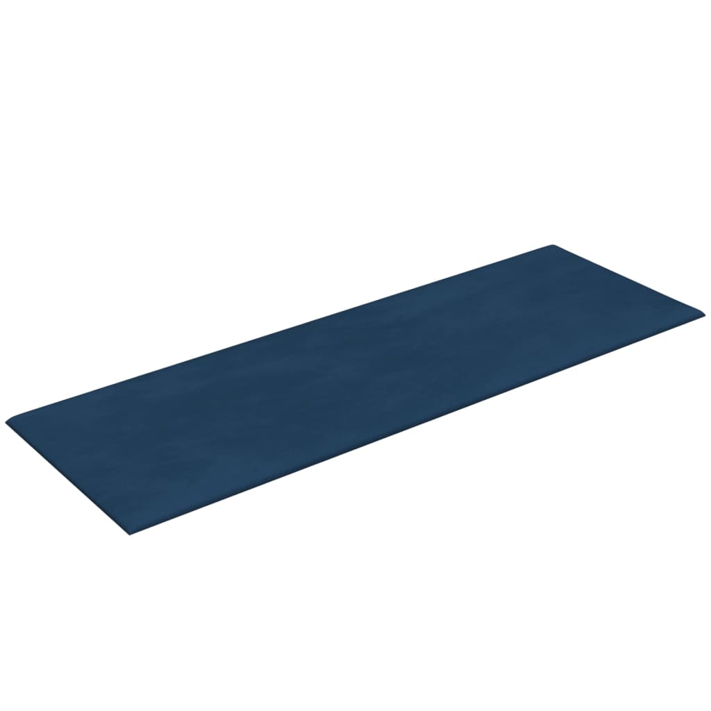 vidaXL Wandpaneele 12 Stk. Blau 90x30 cm Samt 3,24 m²