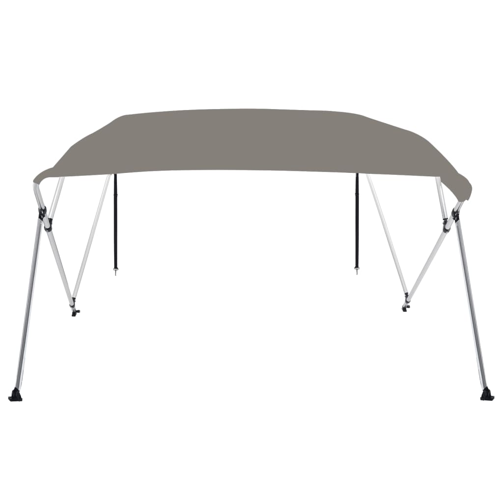 vidaXL 4-Bow Bimini-Top Grau 243x244x137 cm