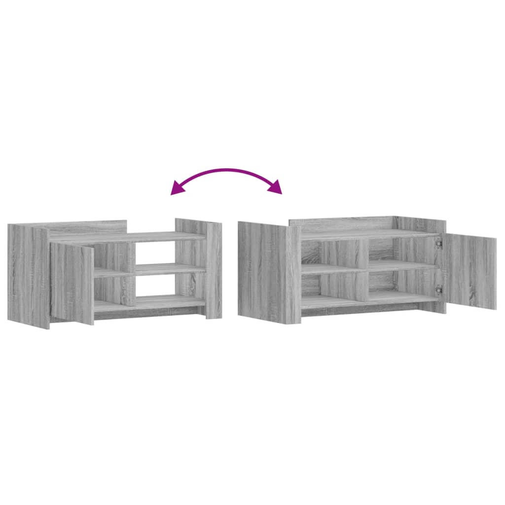 vidaXL Couchtisch Grau Sonoma 100x50x50 cm Holzwerkstoff