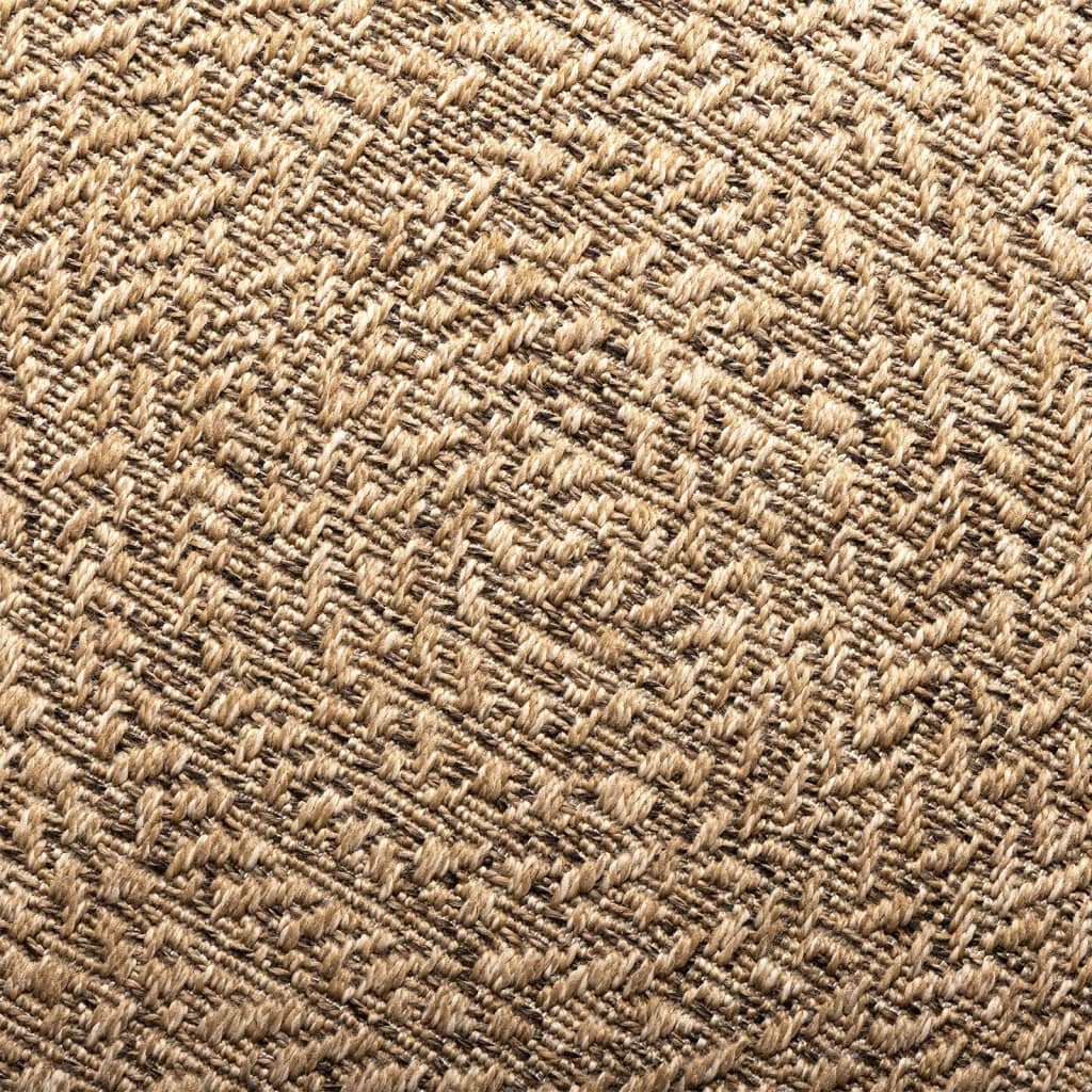 vidaXL Teppich ZIZUR 200x290 cm Jute-Optik Indoor und Outdoor