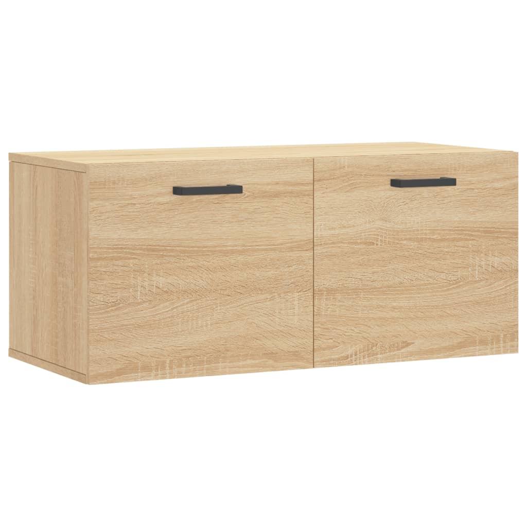 vidaXL Wandschrank Sonoma-Eiche 80x36,5x35 cm Holzwerkstoff