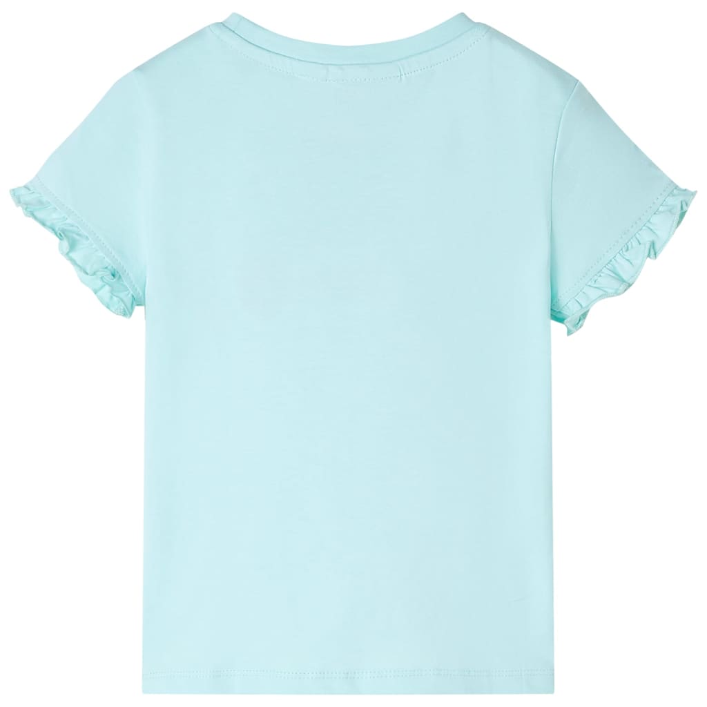 Kinder-Kurzarmshirt Hellblau 128