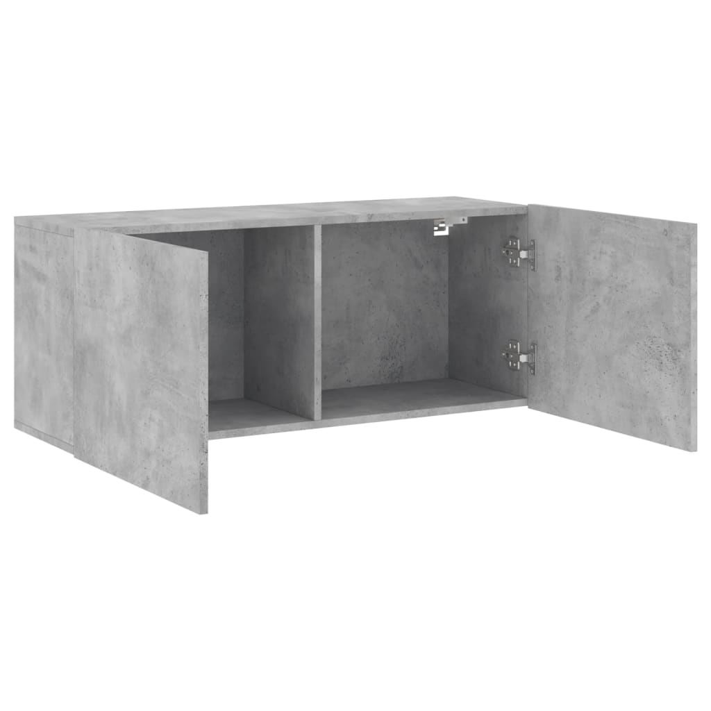 vidaXL TV-Wandschrank Betongrau 100x30x41 cm