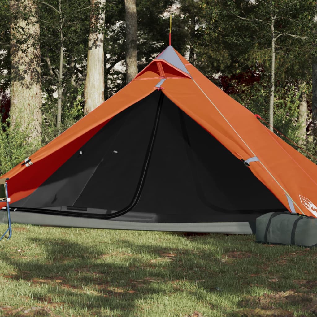 vidaXL Tipi-Campingzelt 1 Person Orange Wasserdicht