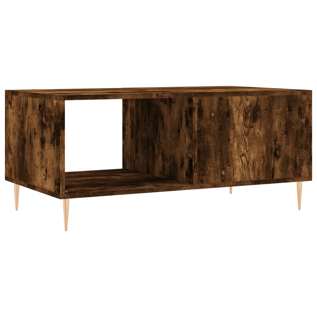 vidaXL Couchtisch Räuchereiche 90x50x40 cm Holzwerkstoff