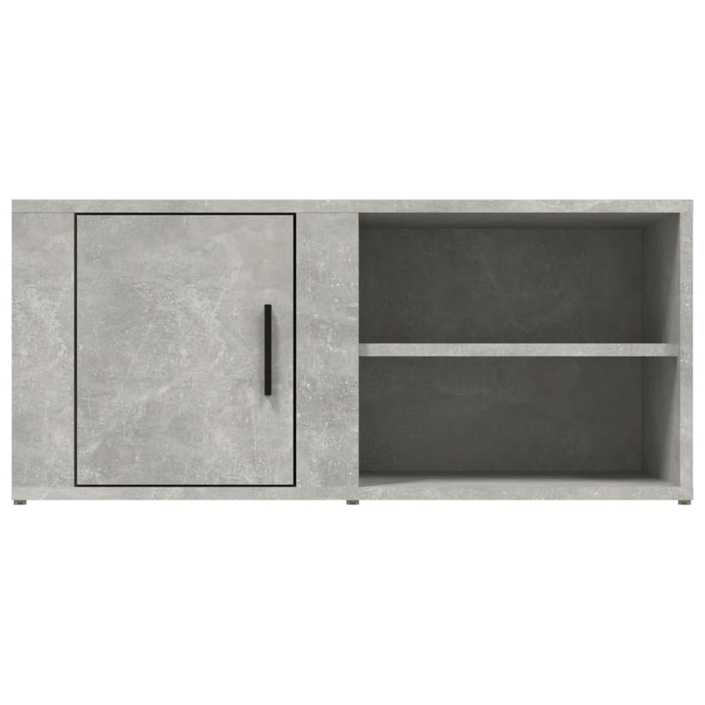 vidaXL TV-Schrank Betongrau 80x31,5x36 cm Holzwerkstoff