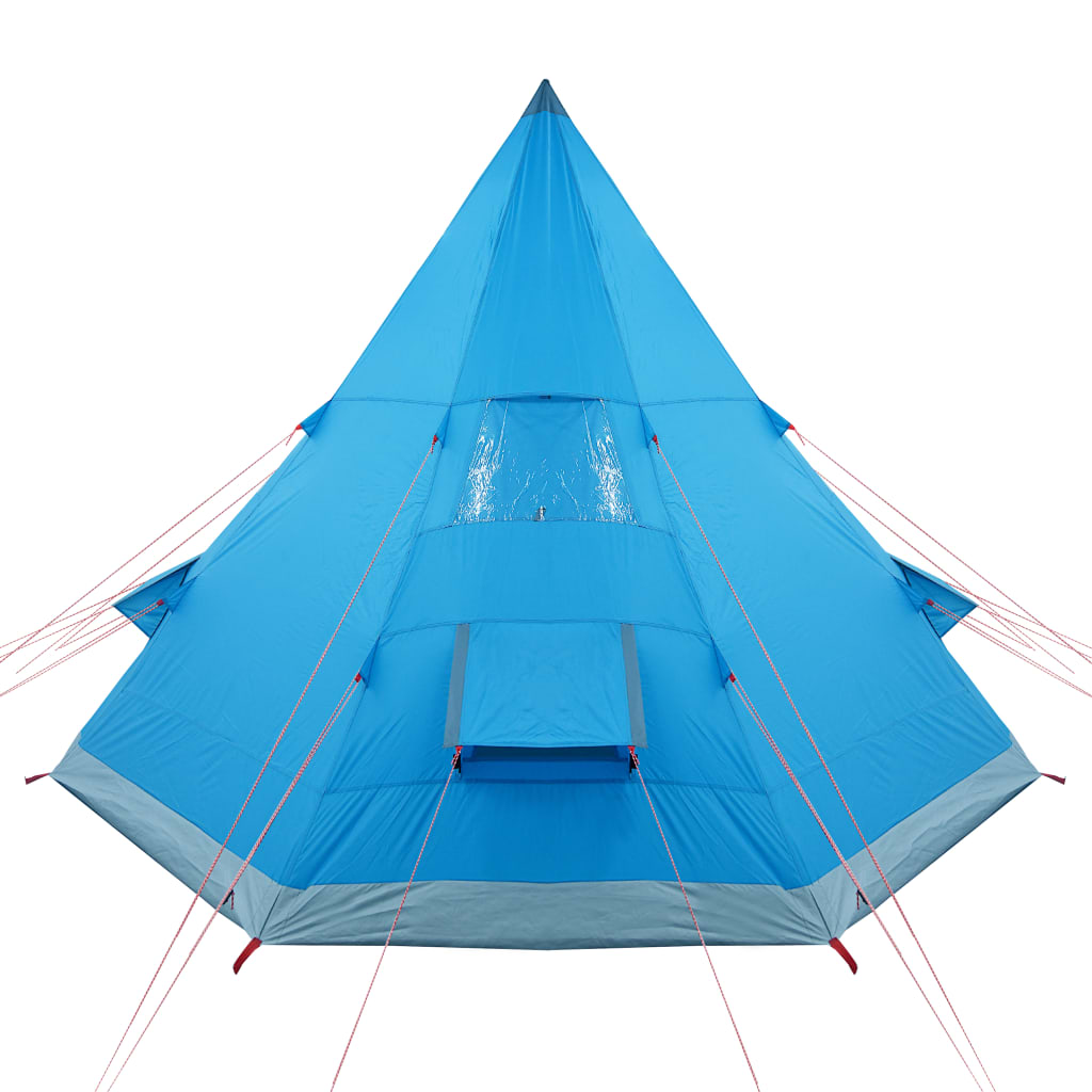 vidaXL Tipi-Campingzelt 4 Personen Blau Wasserdicht