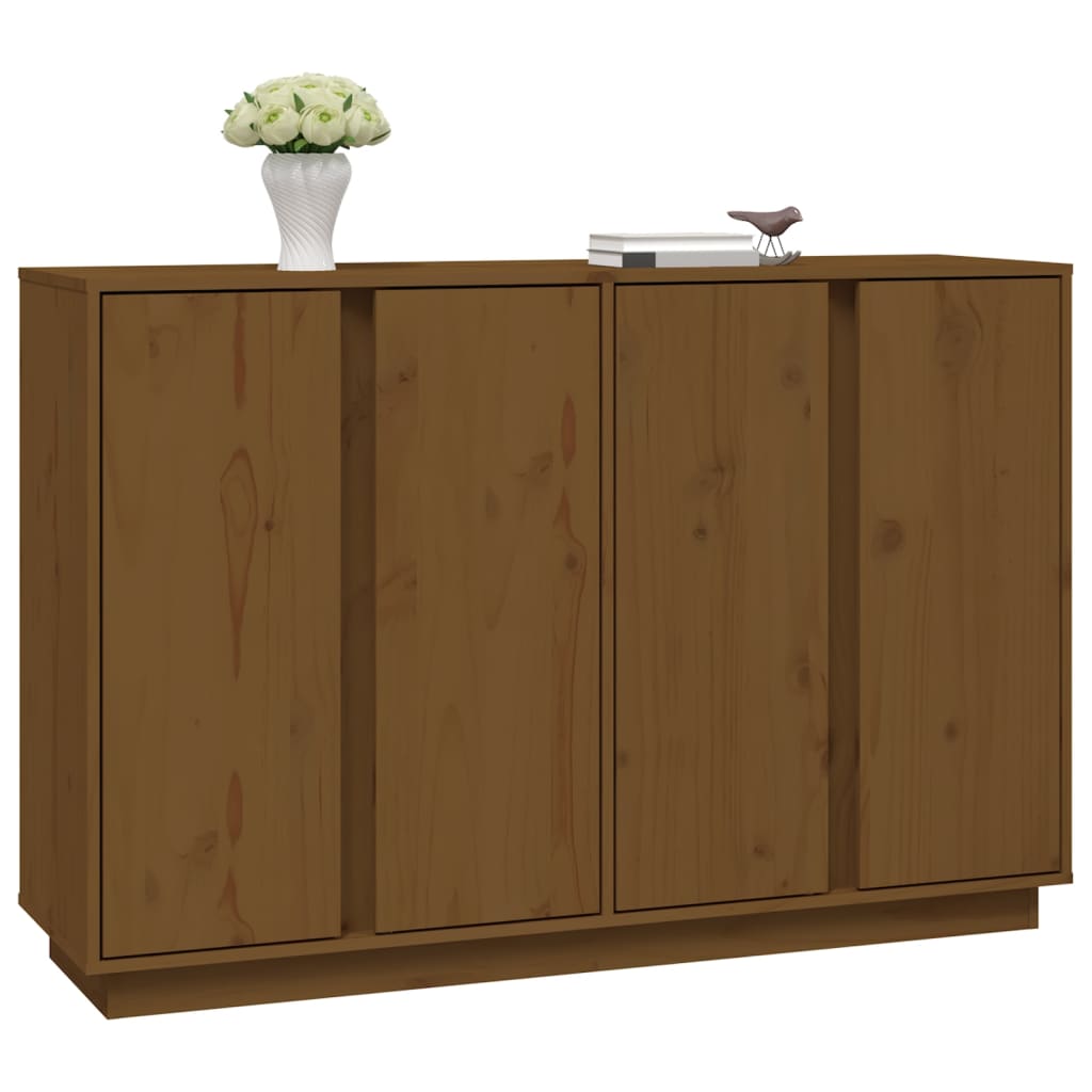 vidaXL Sideboard Honigbraun 120x35x80 cm Massivholz Kiefer