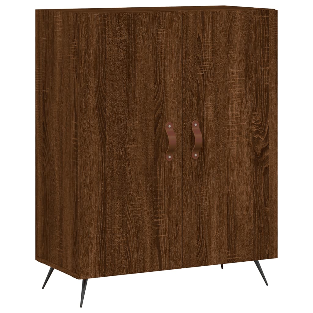 vidaXL Highboard Braun Eichen-Optik 69,5x34x180 cm Holzwerkstoff