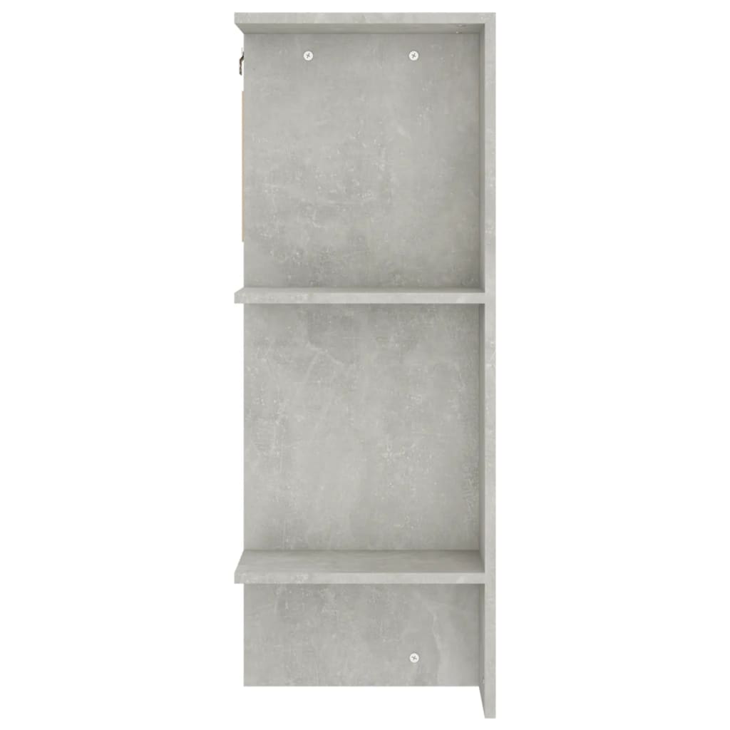 vidaXL Flurschrank Betongrau 97,5x37x99 cm Holzwerkstoff