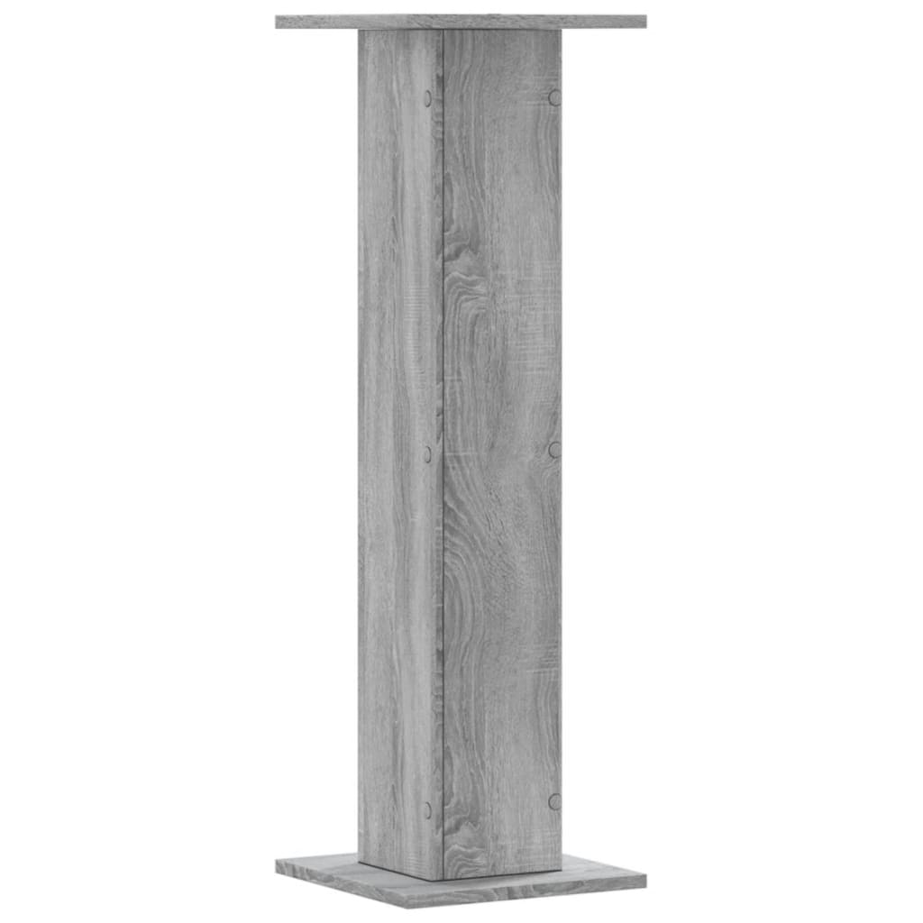 vidaXL Lautsprecherständer 2 Stk. Grau Sonoma 30x30x95cm Holzwerkstoff