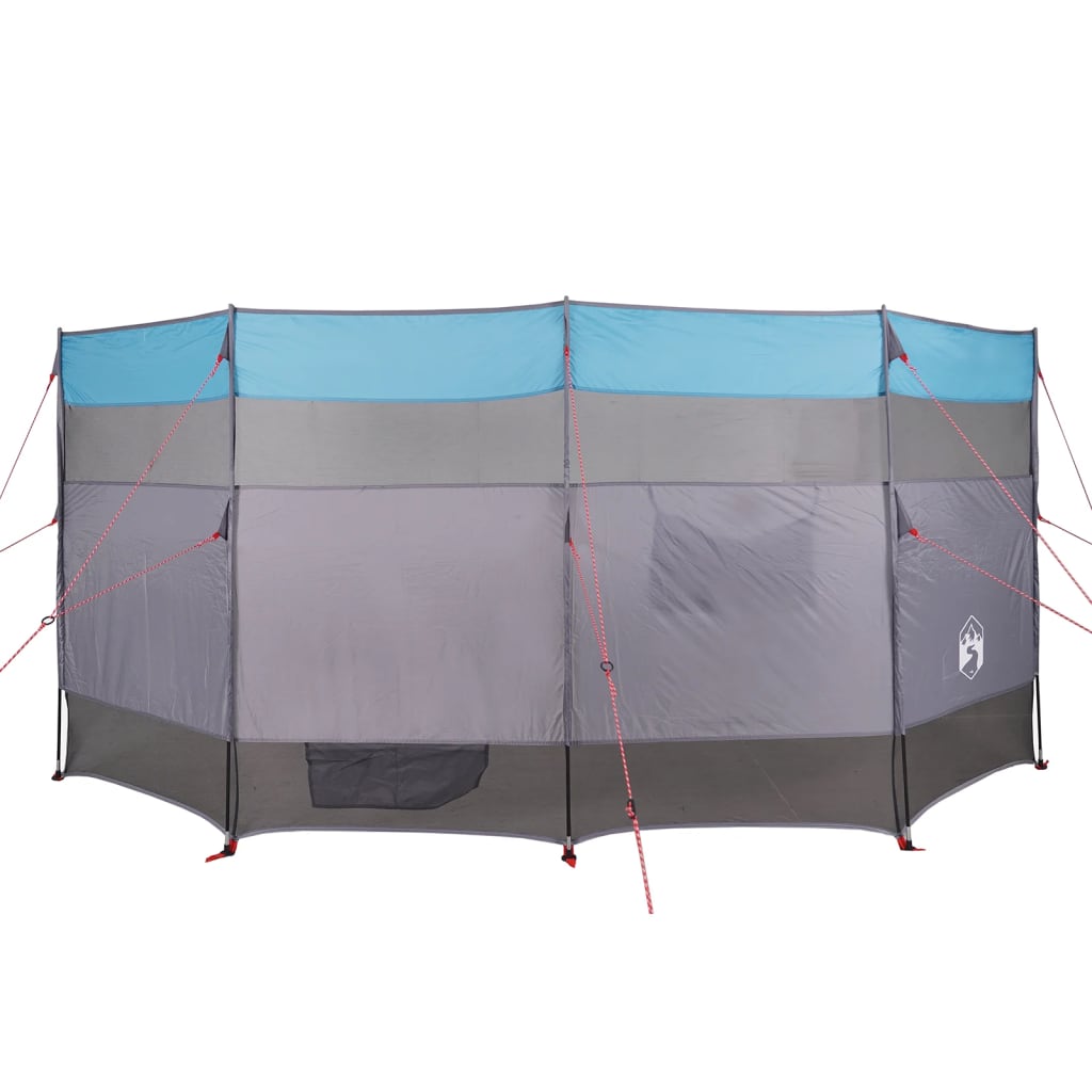 vidaXL Camping-Windschutz Blau 366x152x152 cm Wasserdicht