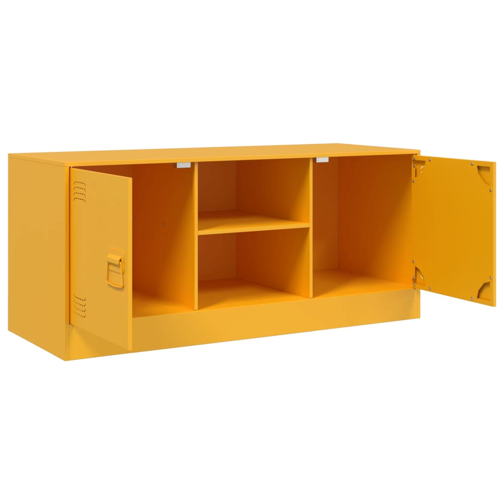 vidaXL TV-Schrank Senfgelb 99x39x44 cm Stahl