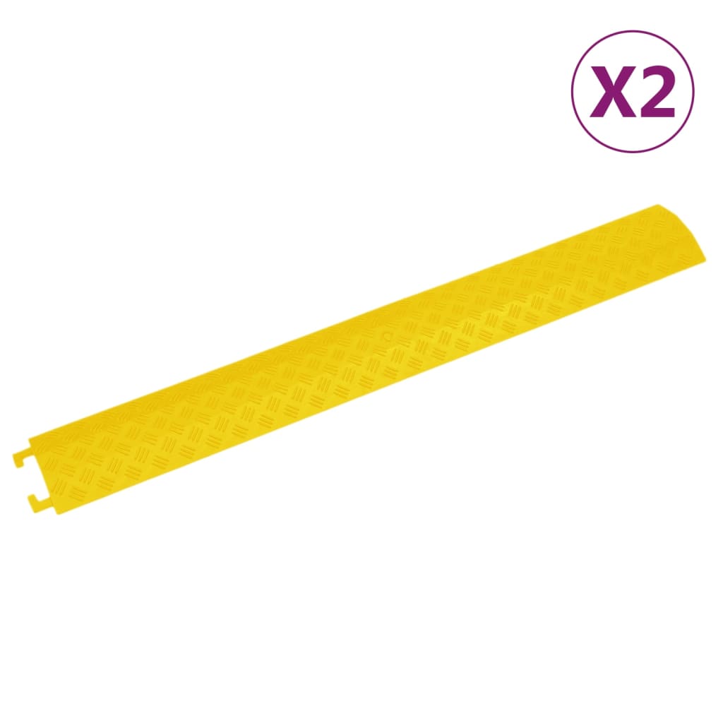 vidaXL Kabelbrücken 2 Stk. 98,5 cm Gelb