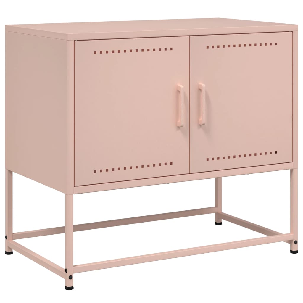 vidaXL TV-Schrank Rosa 68,5x39x60,5 cm Stahl