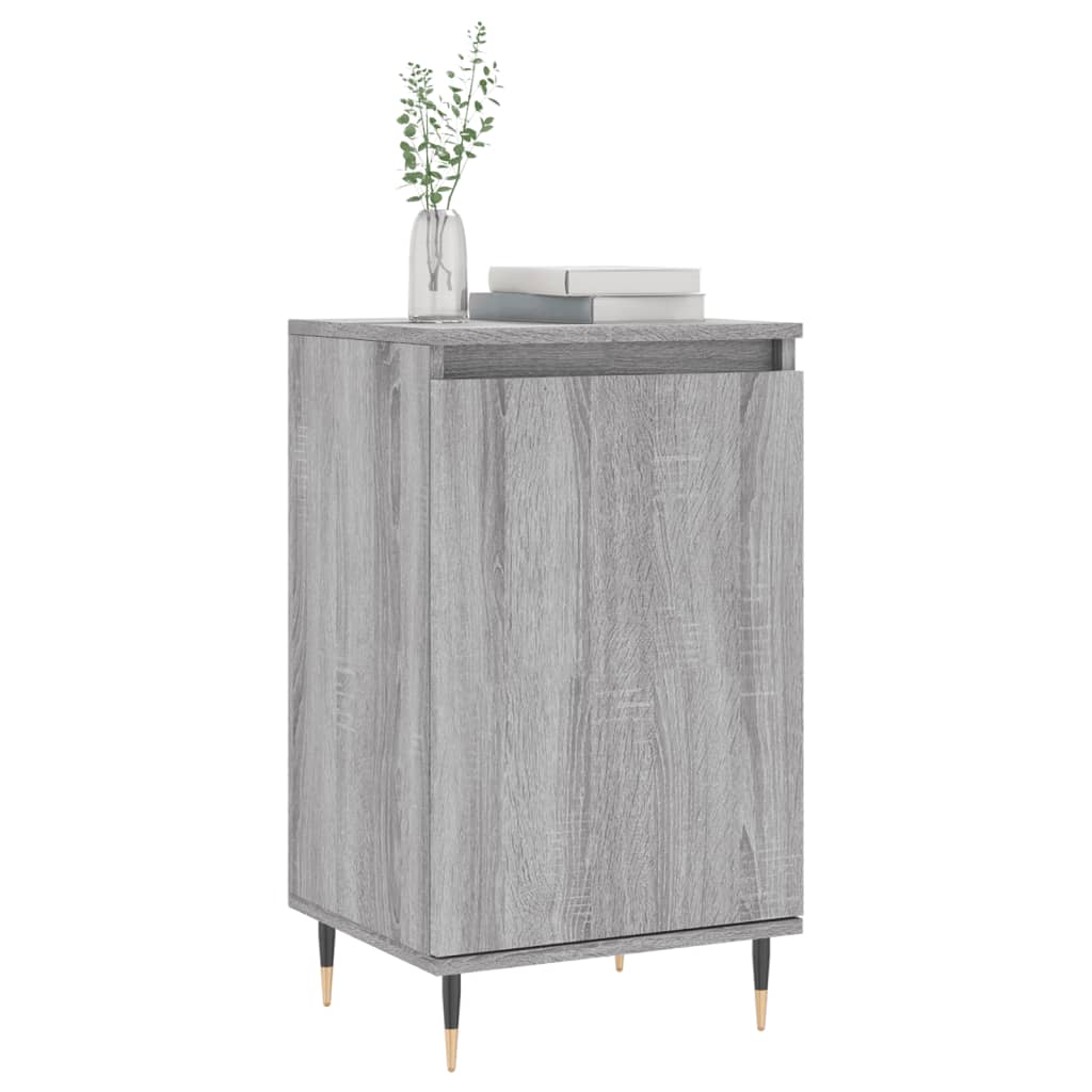 vidaXL Sideboards 2 Stk. Grau Sonoma 40x35x70 cm Holzwerkstoff