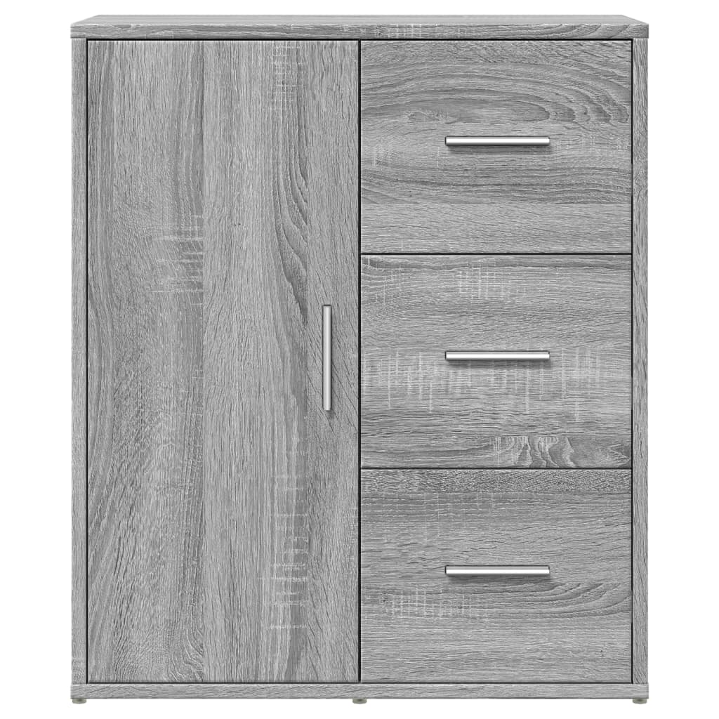 vidaXL Sideboards 2 Stk. Grau Sonoma-Eiche 60x31x70 cm Holzwerkstoff