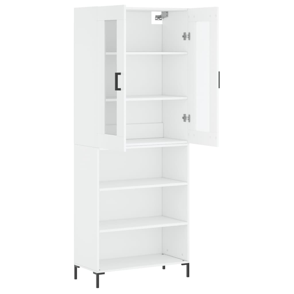 vidaXL Highboard Weiß 69,5x34x180 cm Holzwerkstoff