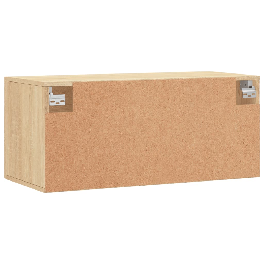 vidaXL Wandschrank Sonoma-Eiche 80x36,5x35 cm Holzwerkstoff