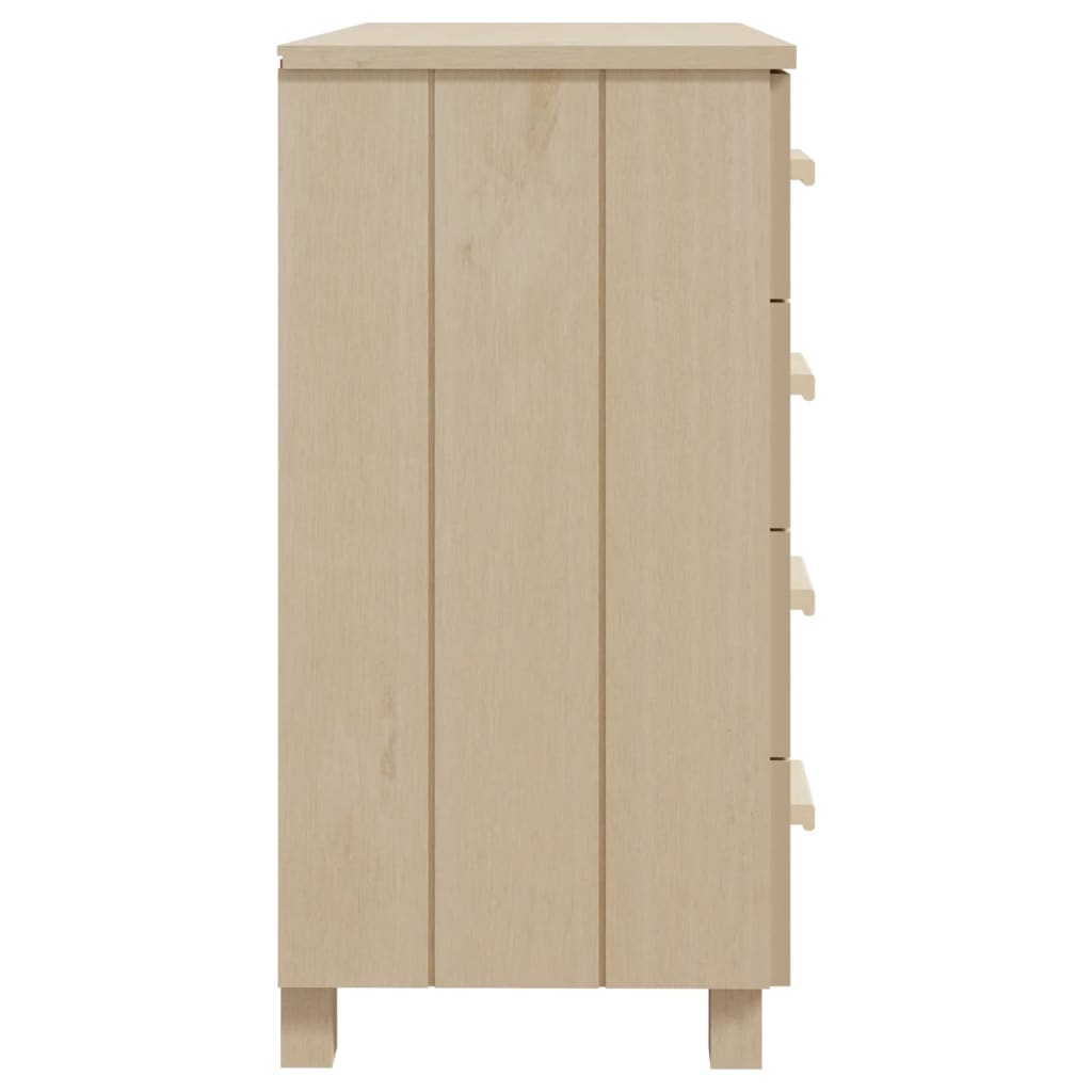 vidaXL Sideboard HAMAR Honigbraun 79x40x80 cm Massivholz Kiefer