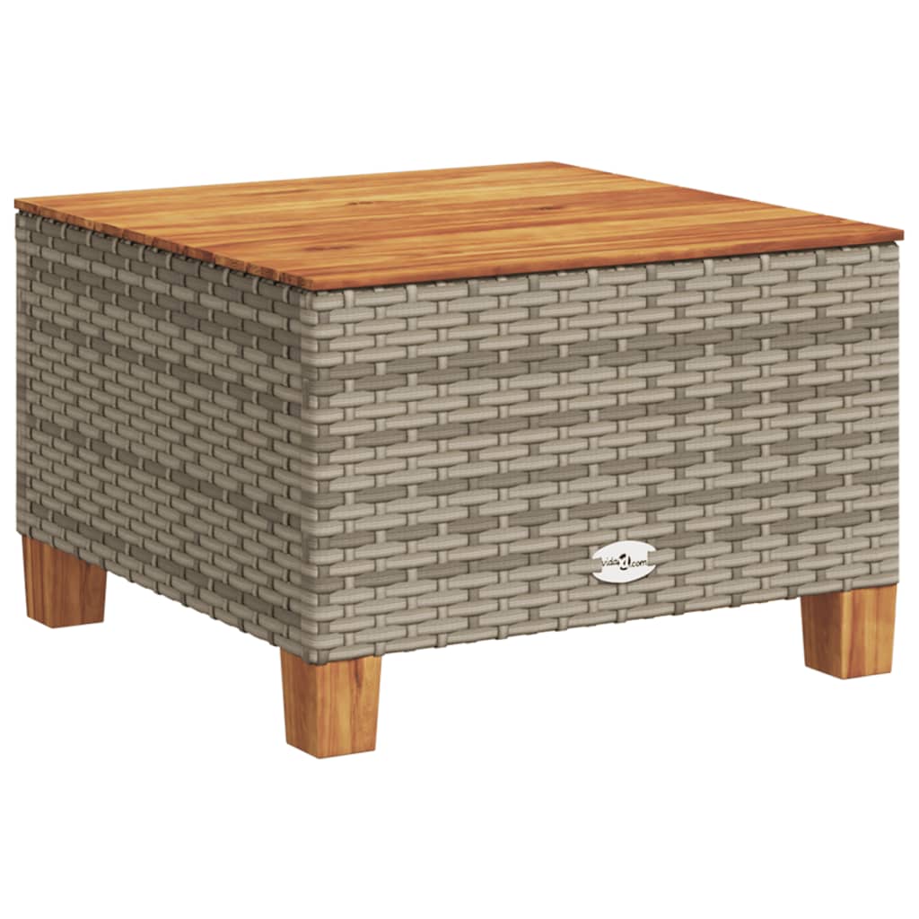 vidaXL 6-tlg. Garten-Sofagarnitur mit Kissen Grau Poly Rattan