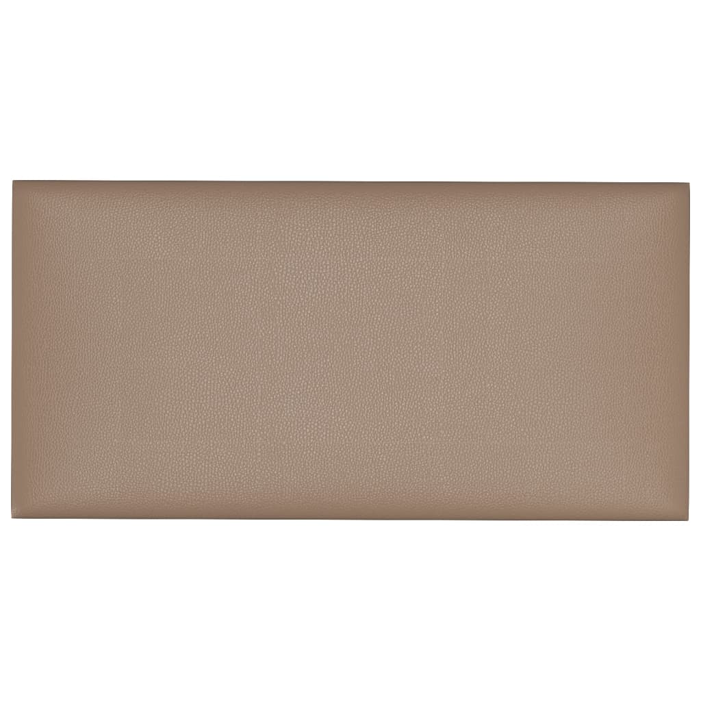 vidaXL Wandpaneele 12 Stk. Cappuccino-Braun 30x15cm Kunstleder 0,54 m²