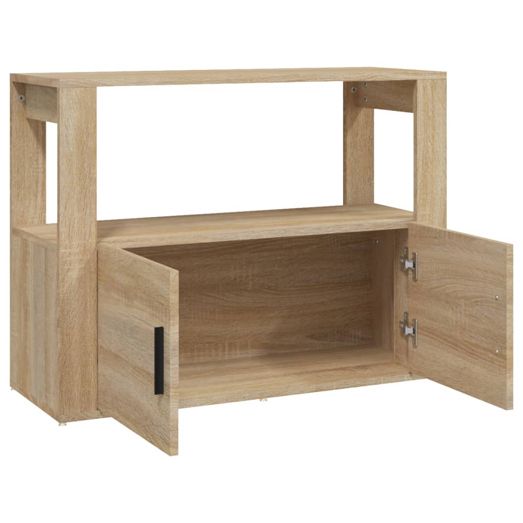 vidaXL Sideboard Sonoma-Eiche 80x30x60 cm Holzwerkstoff