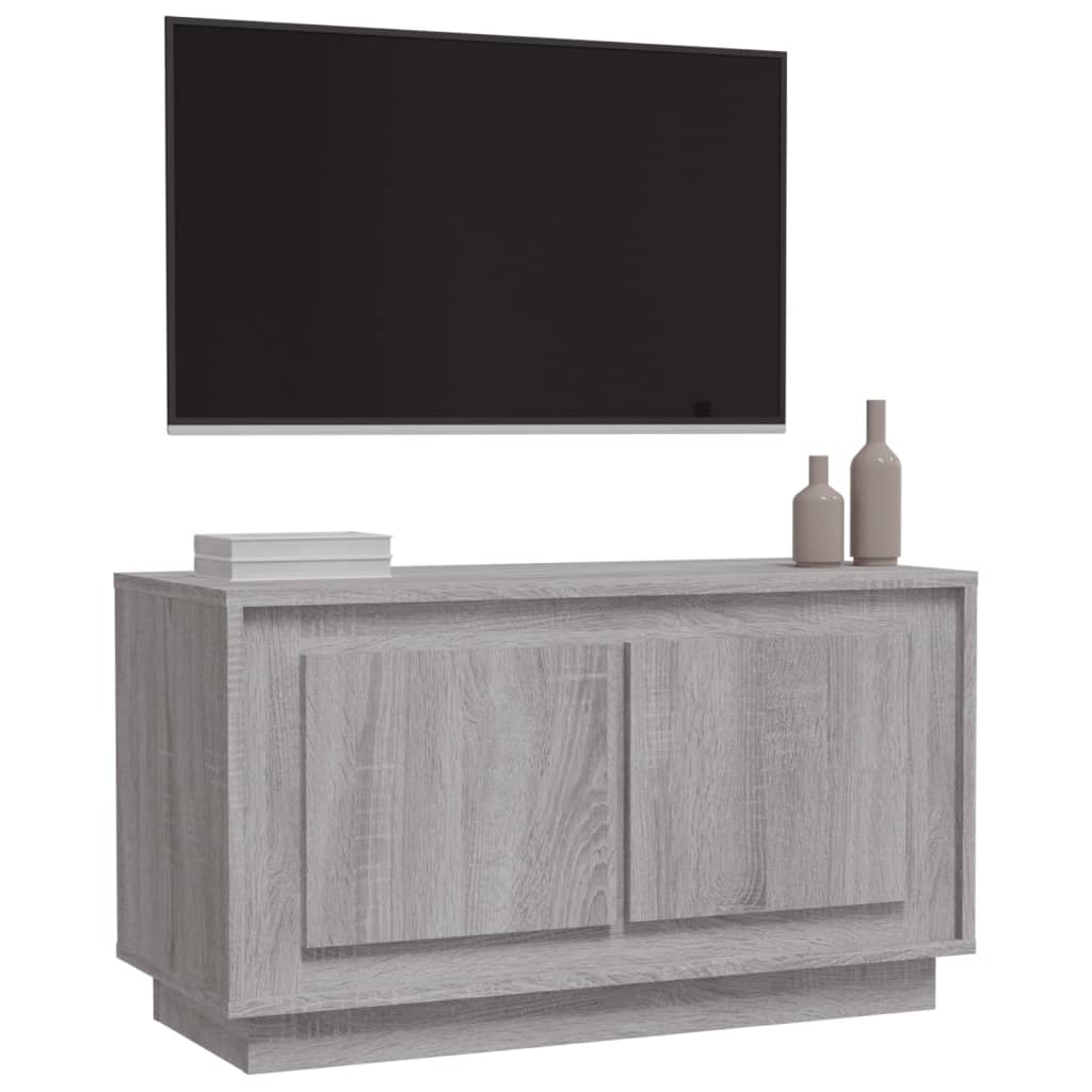 vidaXL TV-Schrank Grau Sonoma 80x35x45 cm Holzwerkstoff