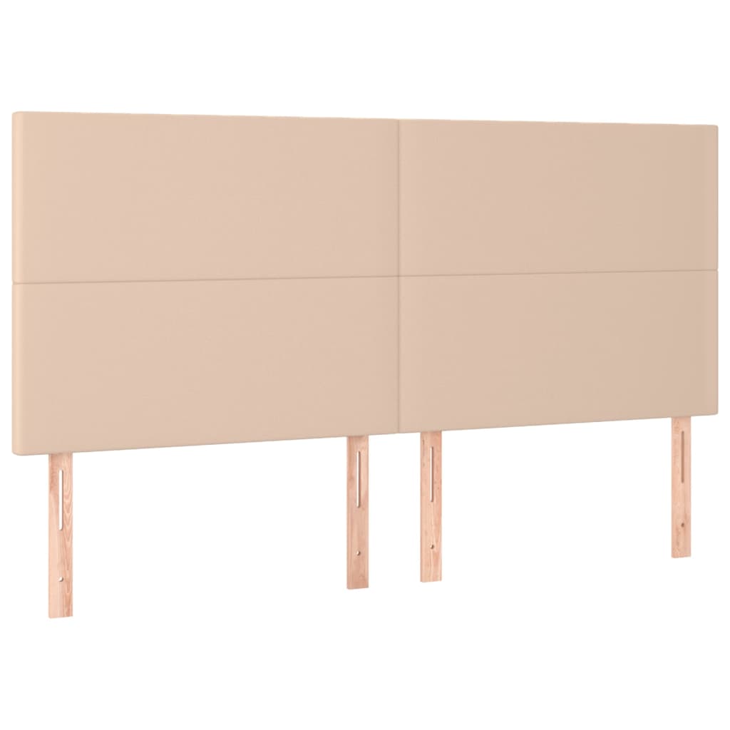 vidaXL Boxspringbett Matratze Cappuccino-Braun 180x200 cm Kunstleder