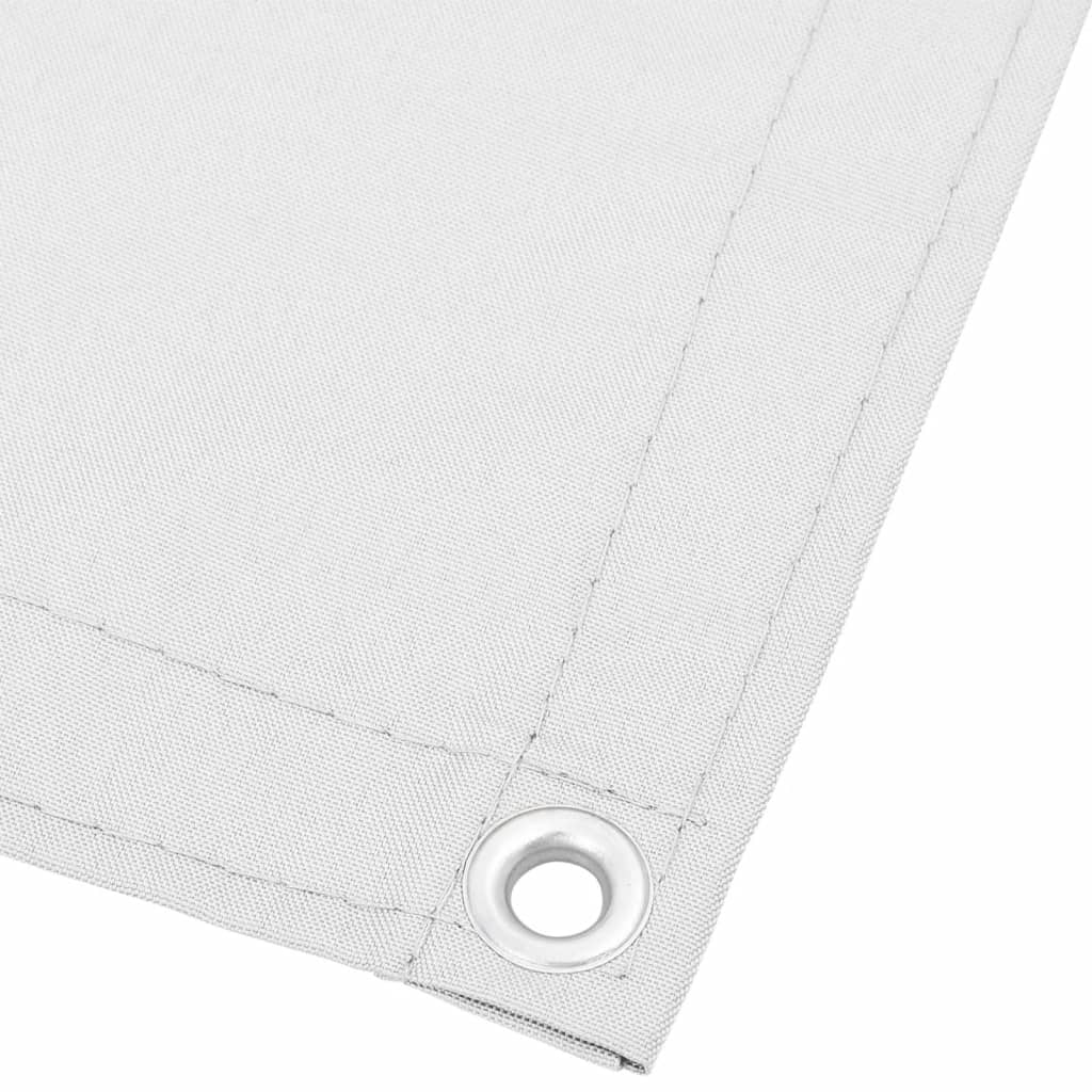 vidaXL Balkon-Sichtschutz Weiß 90x800 cm 100 % Polyester-Oxford