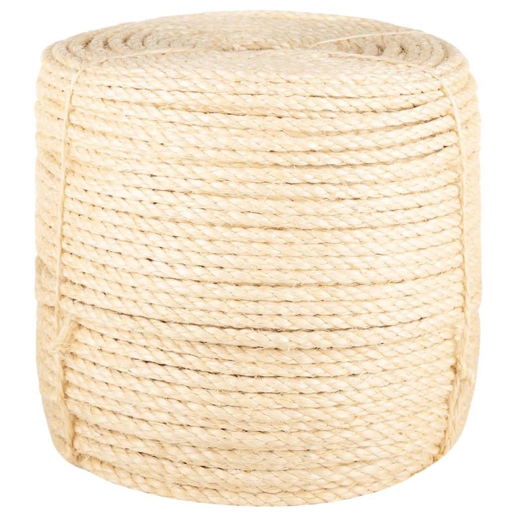 vidaXL Seil 100% Sisal 8 mm 25 m