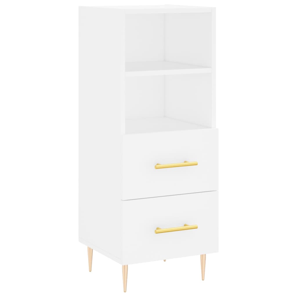 vidaXL Highboard Weiß 34,5x34x180 cm Holzwerkstoff