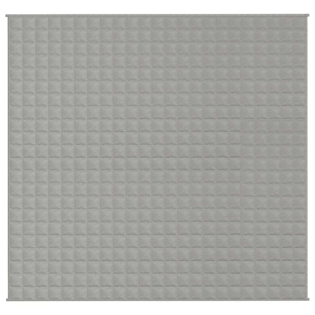 vidaXL Gewichtsdecke Grau 220x240 cm 11 kg Stoff